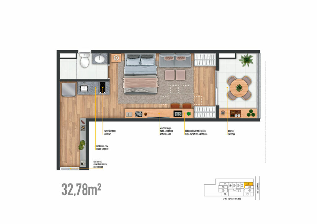 STUDIO 32,78 M²