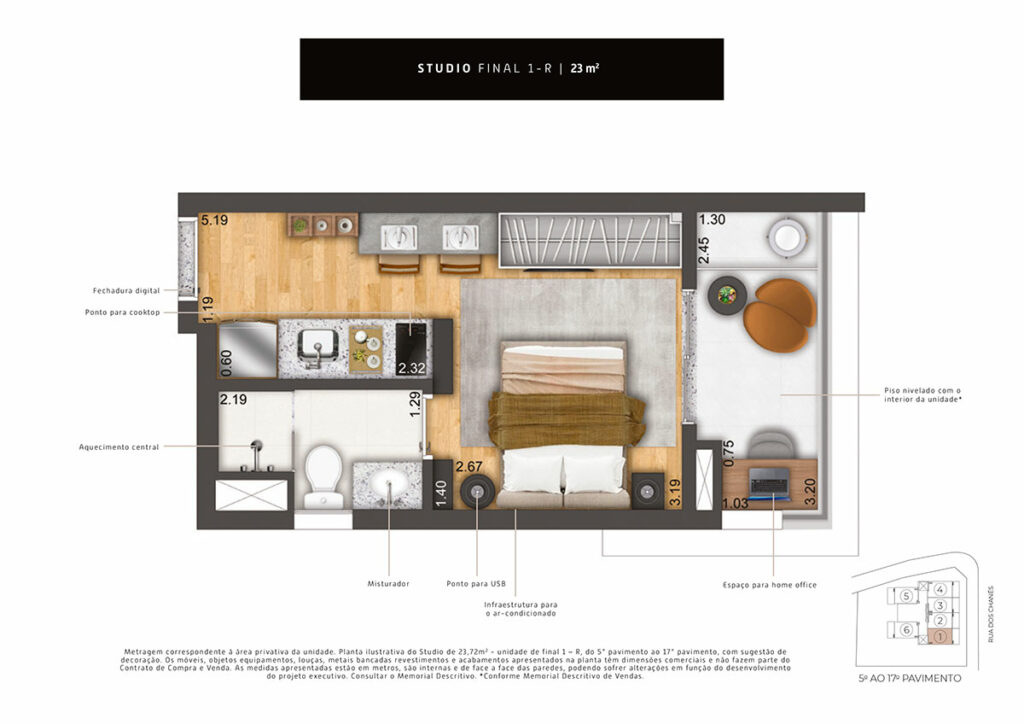 STUDIO RESIDENCIAL 23M² - FINAL 1