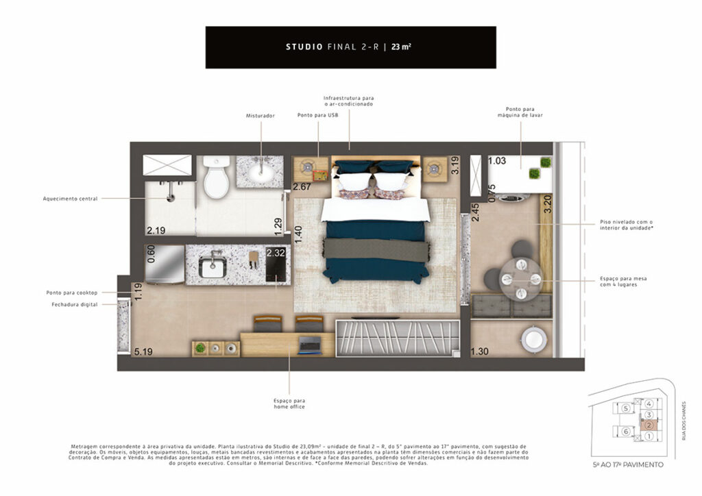 STUDIO RESIDENCIAL 23M² - FINAL 2